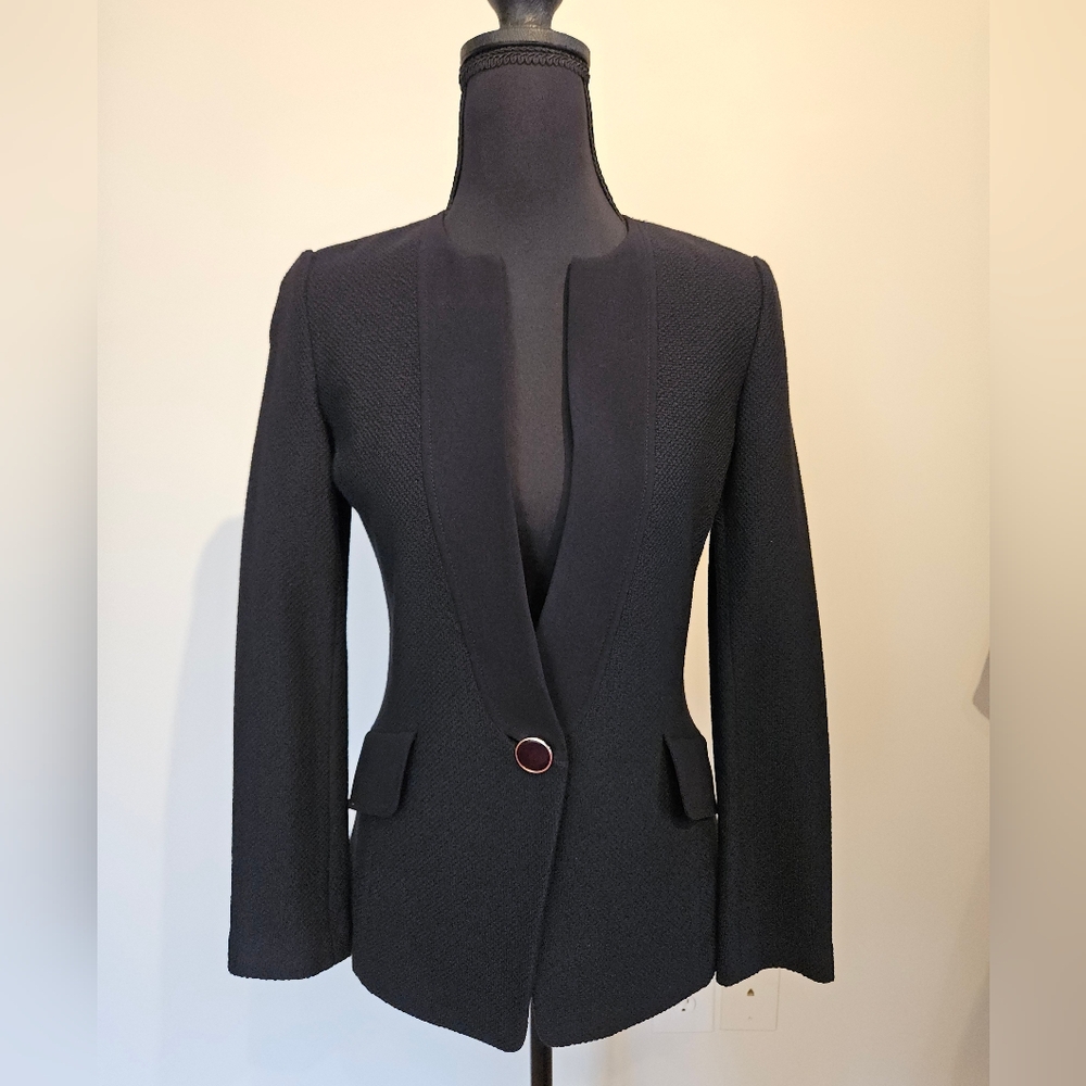 St John Caviar Black Women's Blazer